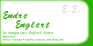 endre englert business card